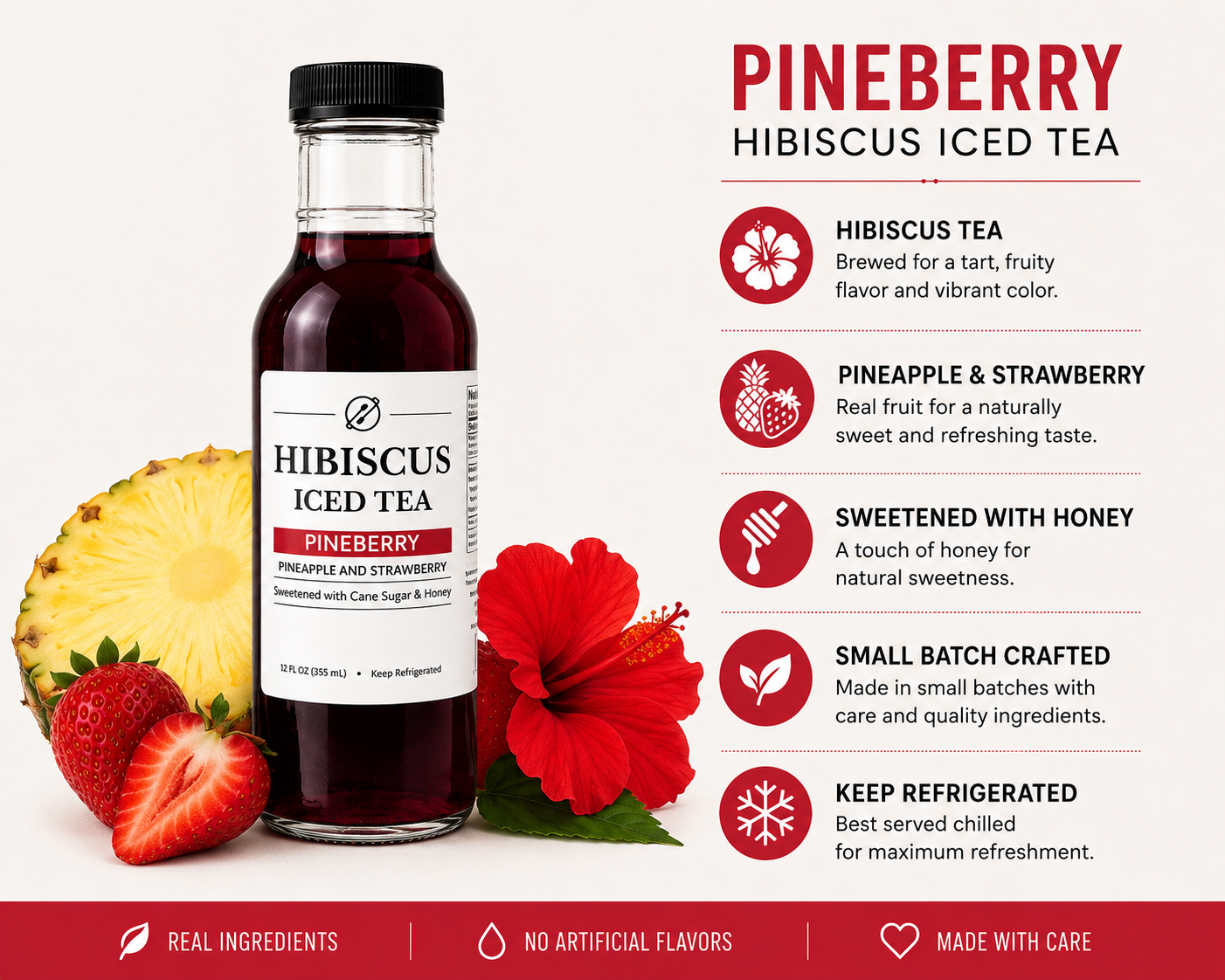 Pineberry (Hibiscus Iced Tea)