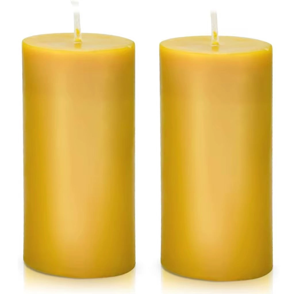 Classic Beeswax Pillar Candle