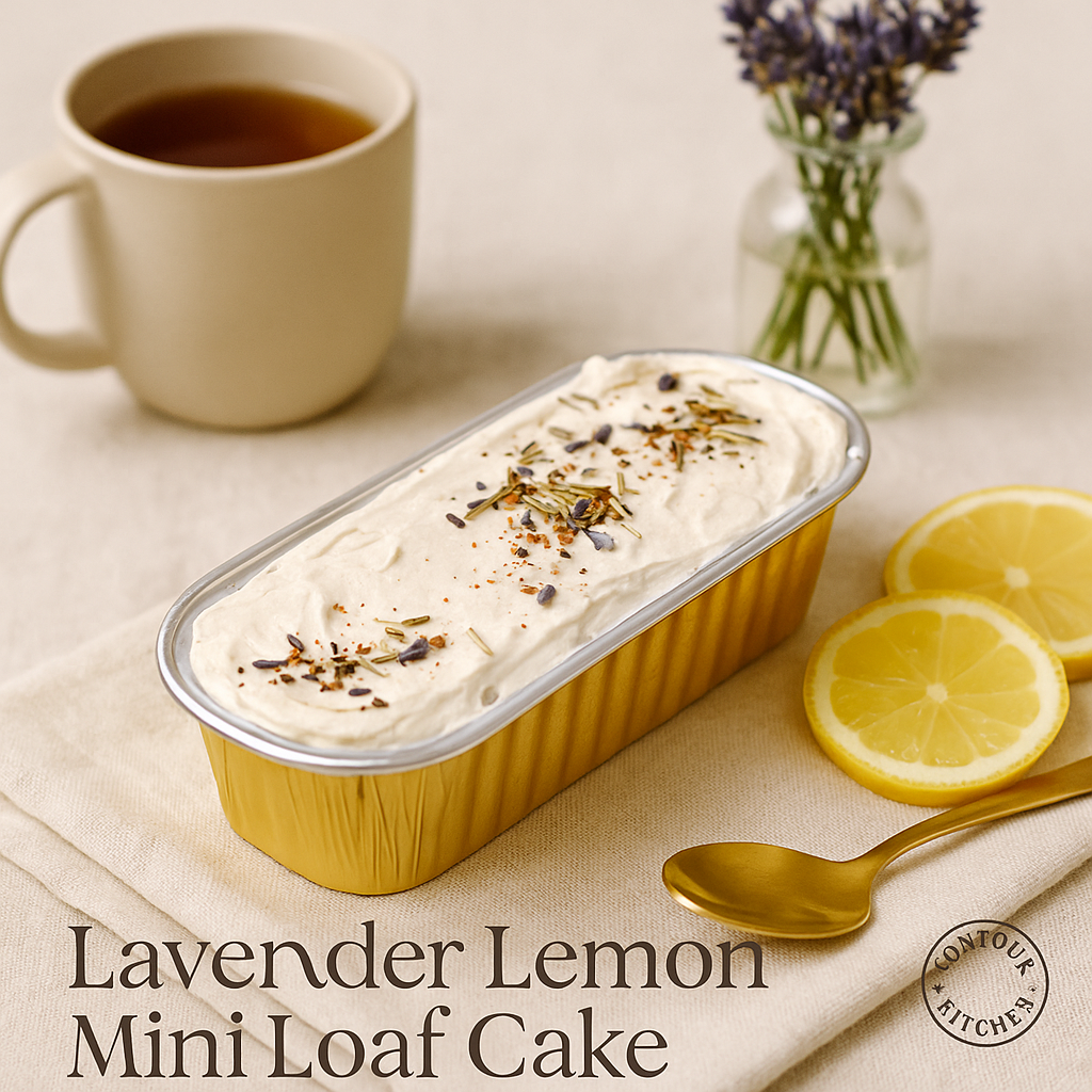 Lavender lemon Mini Loaf Cake
