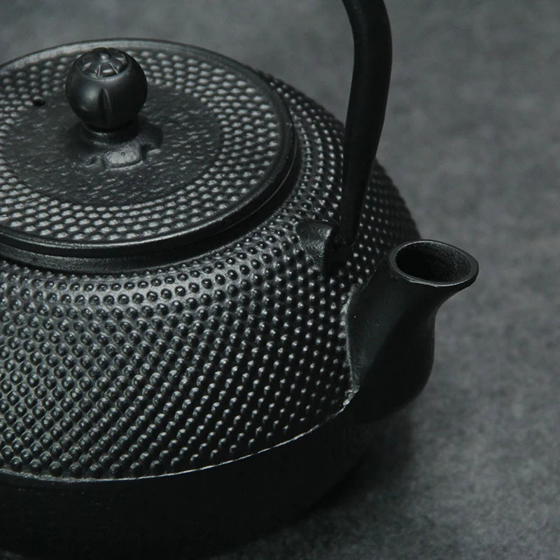Tetera de hierro con infusor de acero inoxidable, tetera de hierro fundido para hervir agua y té oolong, 600/800/1200 ml