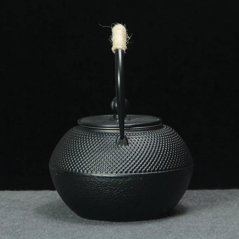 Tetera de hierro con infusor de acero inoxidable, tetera de hierro fundido para hervir agua y té oolong, 600/800/1200 ml