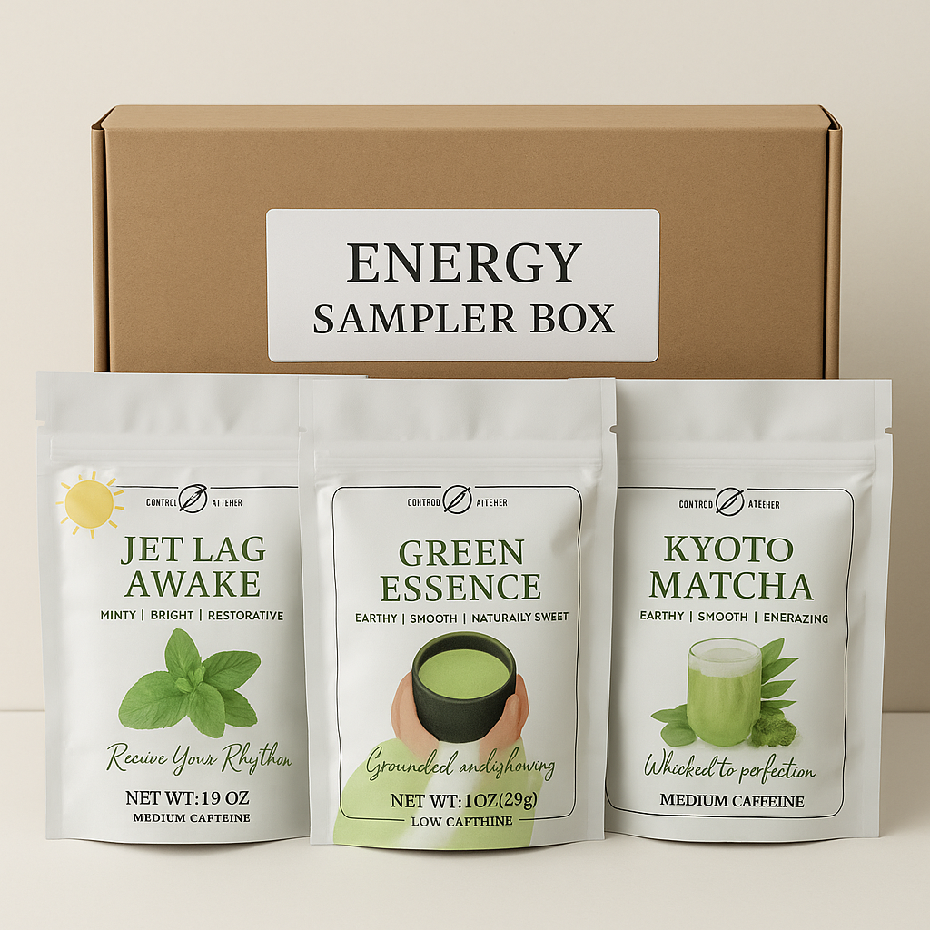 Energy Tea Sampler – Natural Boost Trio for Focus & Vitality