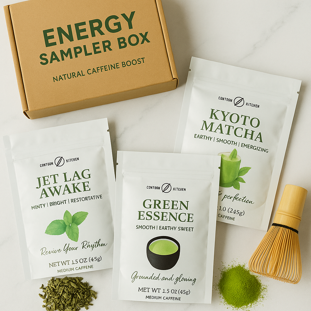 Energy Tea Sampler – Natural Boost Trio for Focus & Vitality