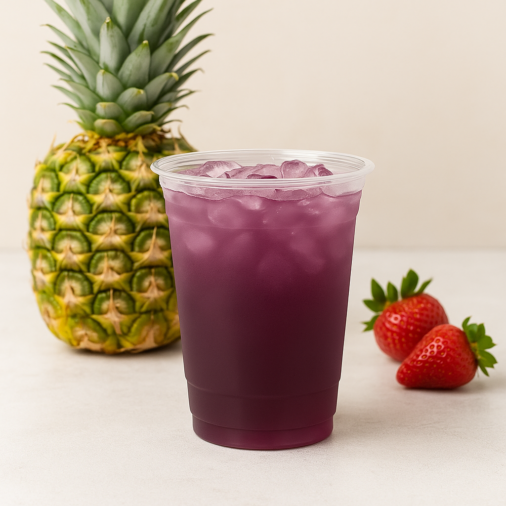 Strawberry Pineapple Hibiscus Iced Tea