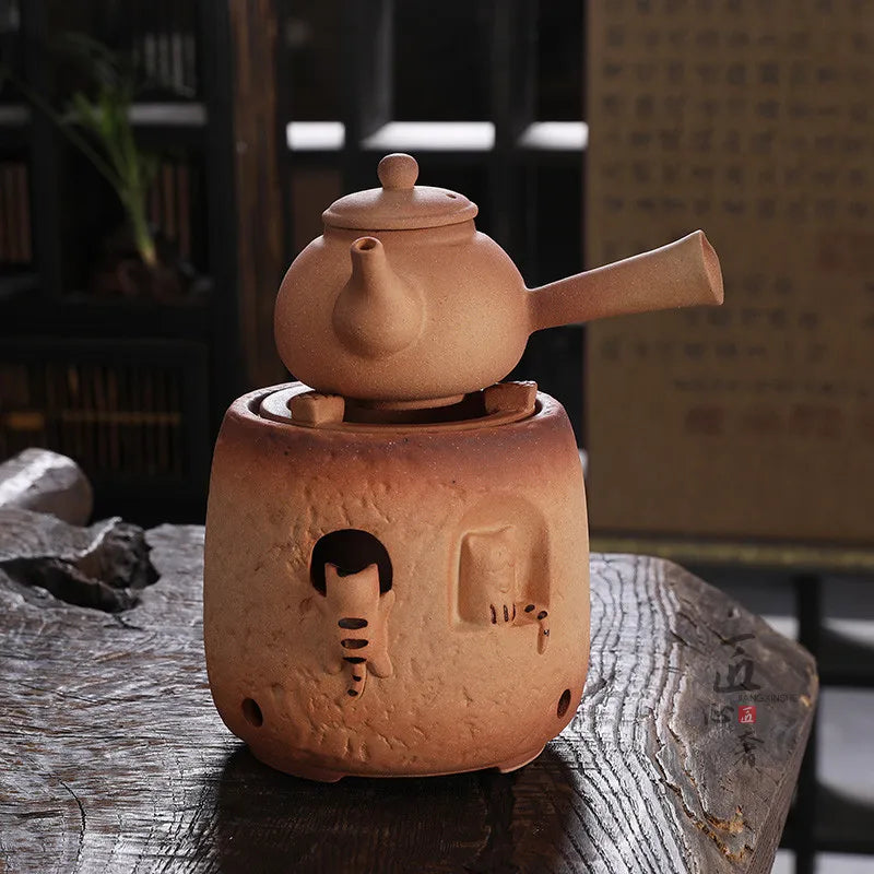 Handmade Pottery Teapot - High Temp Retro ceremonial