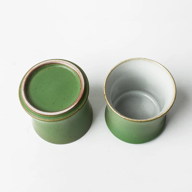 Green Bamboo Tea Set - Tea Pot & Tea Cups