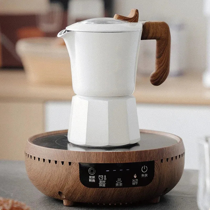 Calentadores eléctricos de cerámica de 220 V, para cafetera, moka y té, con temperatura ajustable de 1100 W.