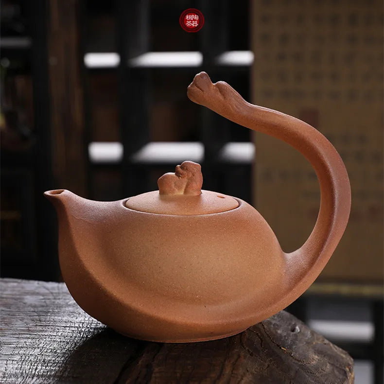 Handmade Pottery Teapot - High Temp Retro ceremonial