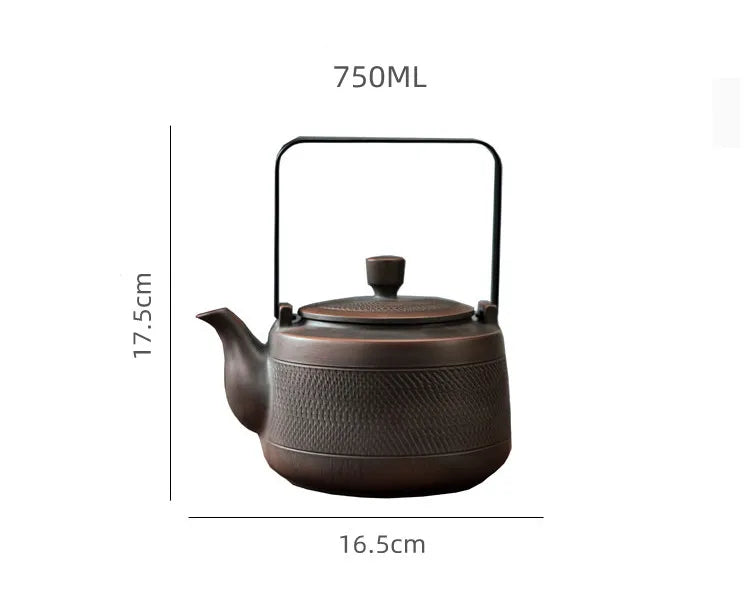 Large Ceramic Teapot - 750ML Handcrafted Tea Maker