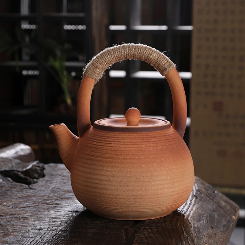 Handmade Pottery Teapot - High Temp Retro ceremonial