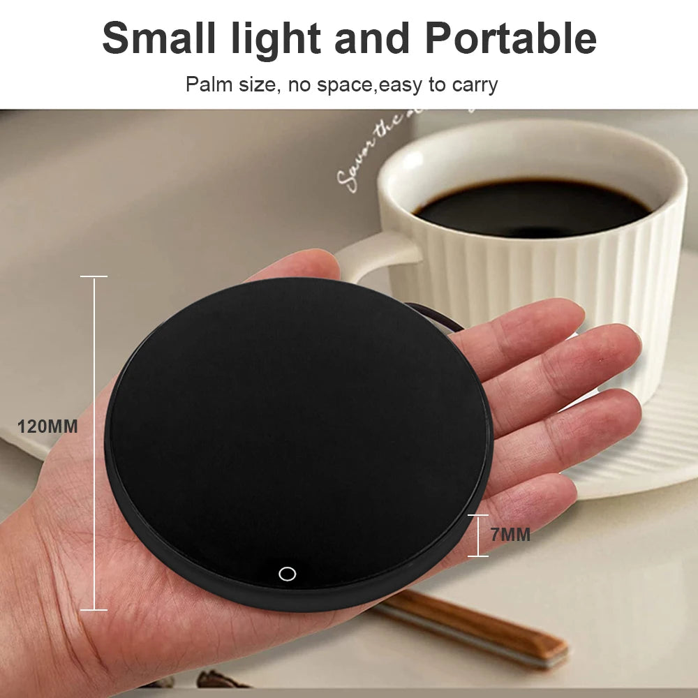 Calentador de tazas de café, almohadilla térmica USB, posavasos termostáticos eléctricos para leche, té y agua, para escritorio de oficina en casa, 5 V CC