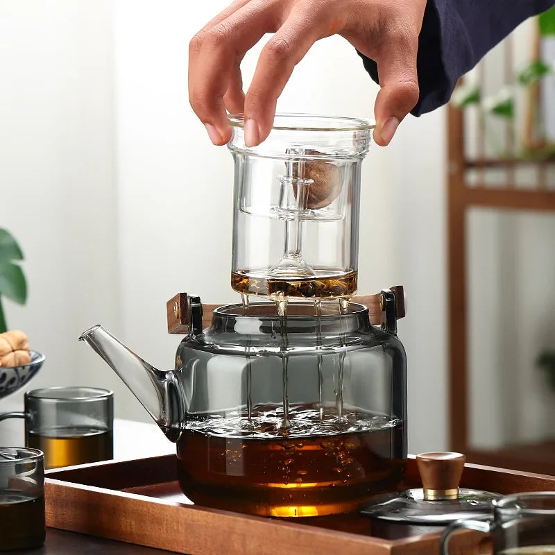 Glass teapot with Infuser - Heat - Resistant & Portable