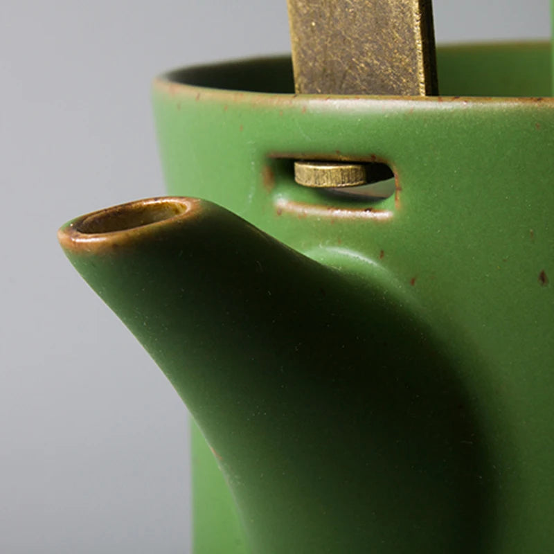 Green Bamboo Tea Set - Tea Pot & Tea Cups