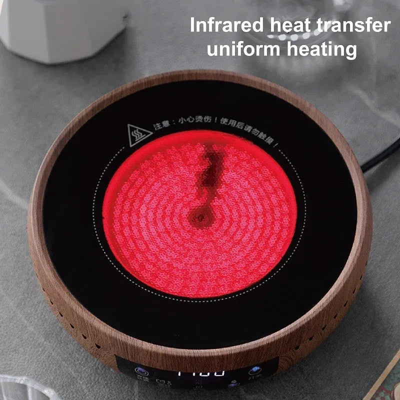 Calentadores eléctricos de cerámica de 220 V, para cafetera, moka y té, con temperatura ajustable de 1100 W.
