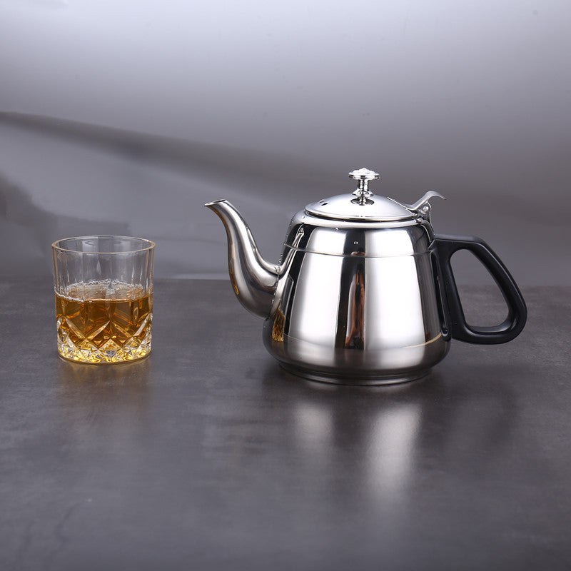 Hervidor de agua de acero inoxidable de 1,2 l, 1,5 l y 2 l para té, agua, ollas calientes, café a gas, inducción, camping.