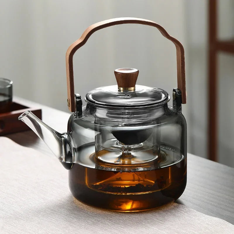 Glass teapot with Infuser - Heat - Resistant & Portable