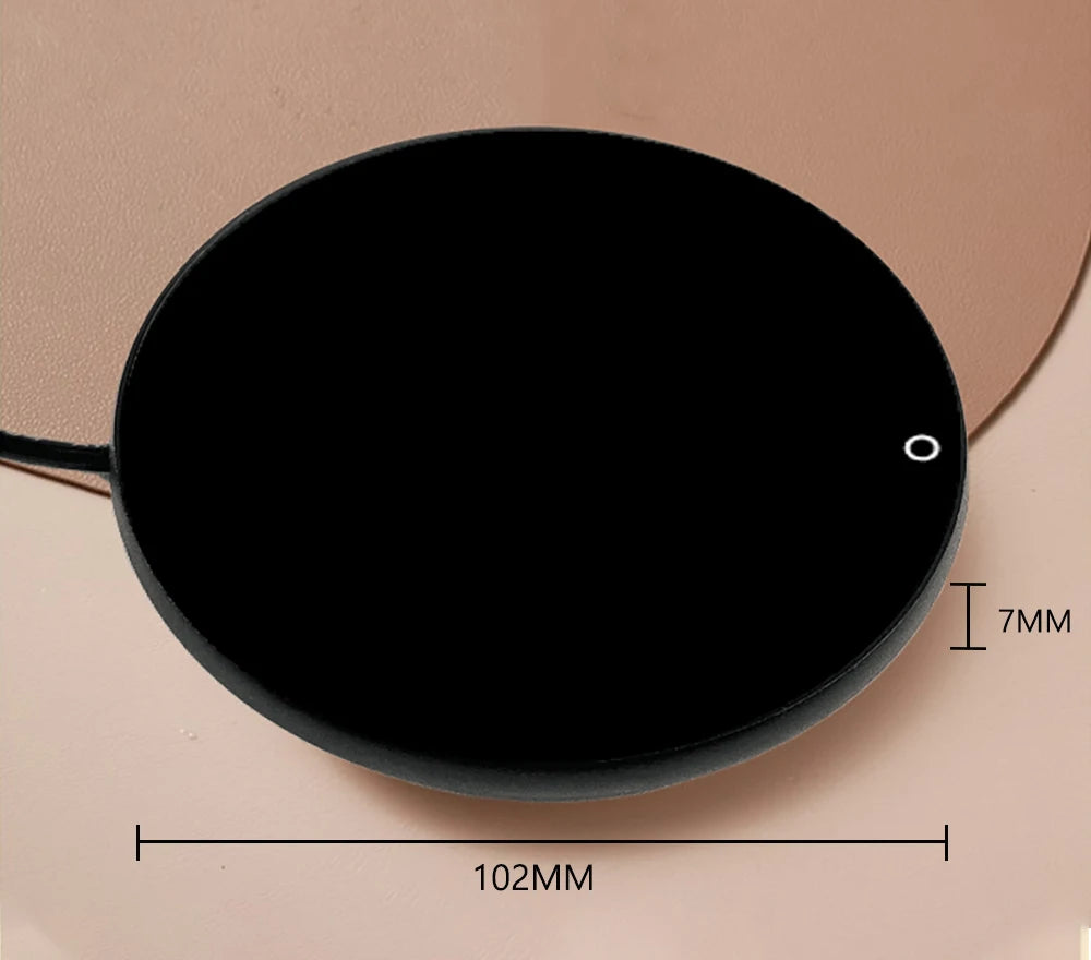 Calentador de tazas de café, almohadilla térmica USB, posavasos termostáticos eléctricos para leche, té y agua, para escritorio de oficina en casa, 5 V CC