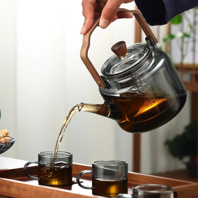 Glass teapot with Infuser - Heat - Resistant & Portable