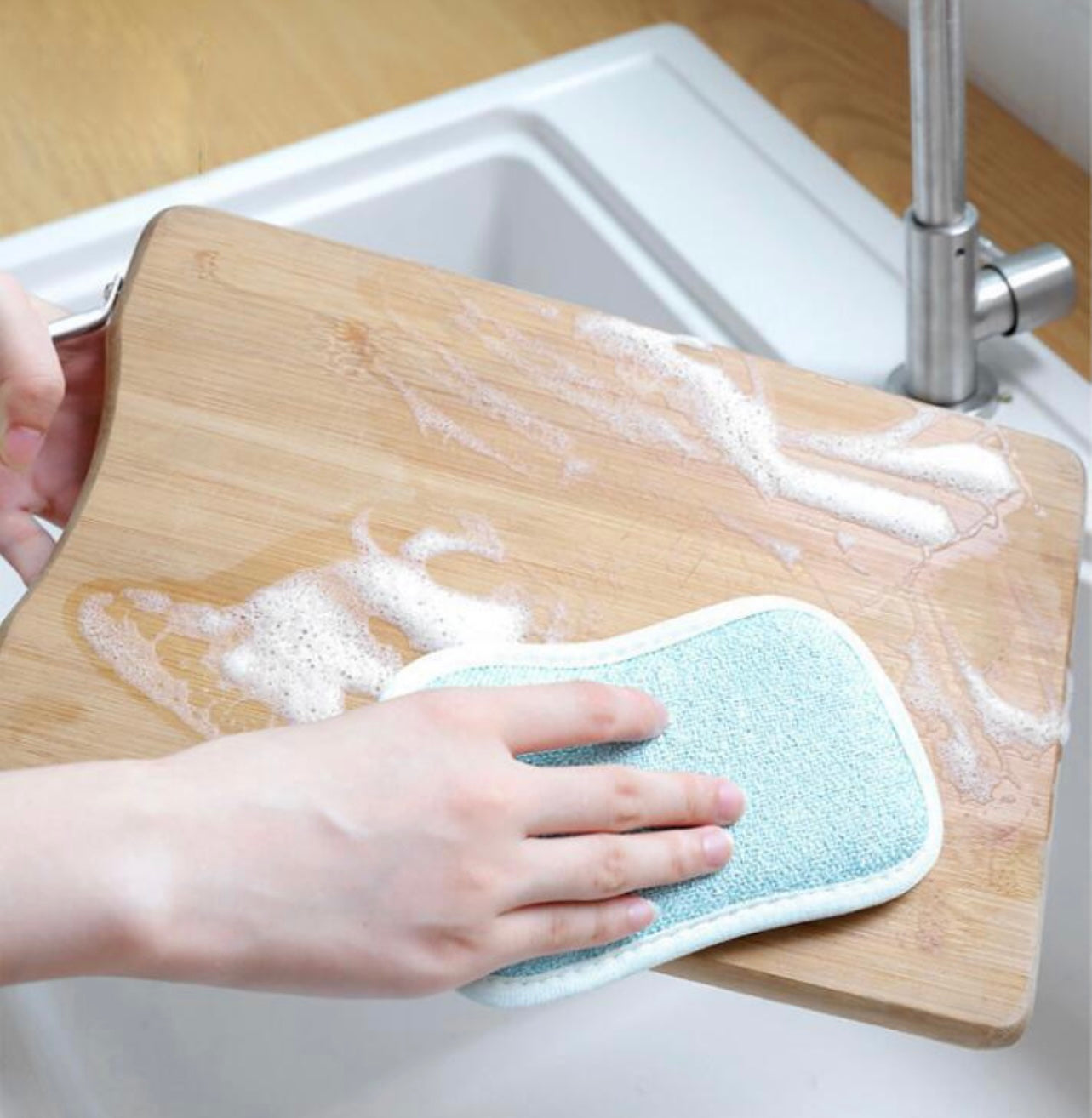 Reusable scrub pad
