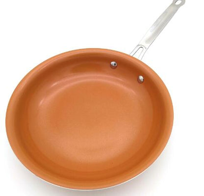 Non-stick Copper Frying Pan with Ceramic Coating and Induction cooking,Oven & Dishwasher safe 10 & 8 Inches