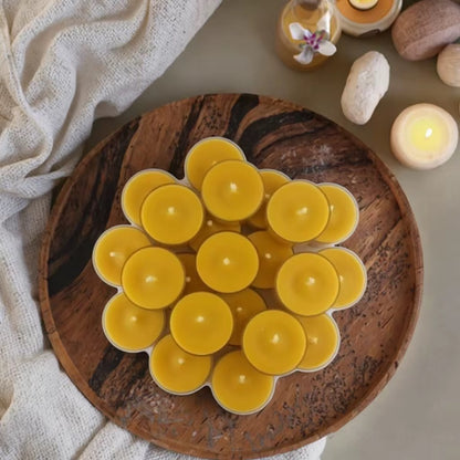 Beeswax Tealights – 12-Pack