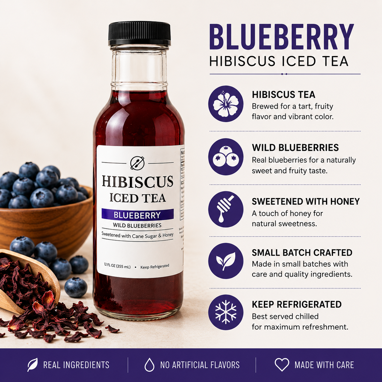 Wild Blueberry (Hibiscus Iced Tea)