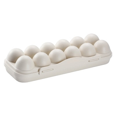 12/18 Grid Portable Egg Storage Box Refrigerator Storage Organizer Kitchen Egg Holder Tray Fridge Food Eggs Box Kitchen Gadget