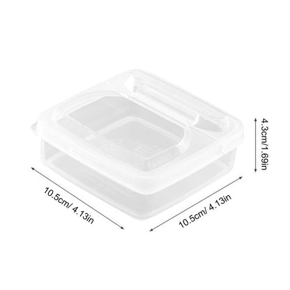 2PCS Butter Cheese Storage Box Portable Refrigerator Fruit Vegetable Fresh-keeping Organizer Box Transparent Cheese Container