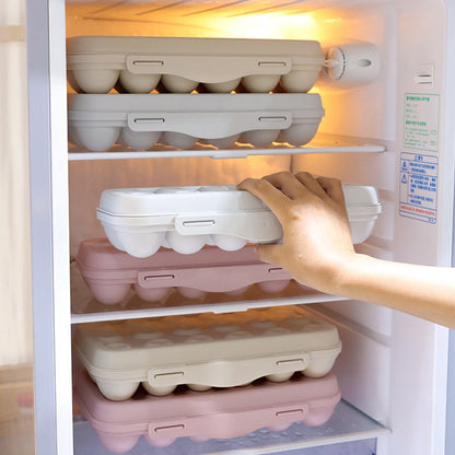 12/18 Grid Portable Egg Storage Box Refrigerator Storage Organizer Kitchen Egg Holder Tray Fridge Food Eggs Box Kitchen Gadget