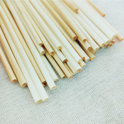 Eco-Friendly 50pcs/Pack Bamboo Drinking Straws cutlery Reusable  Suitable for Party /Birthday/Wedding /Bar/restaurant Tools