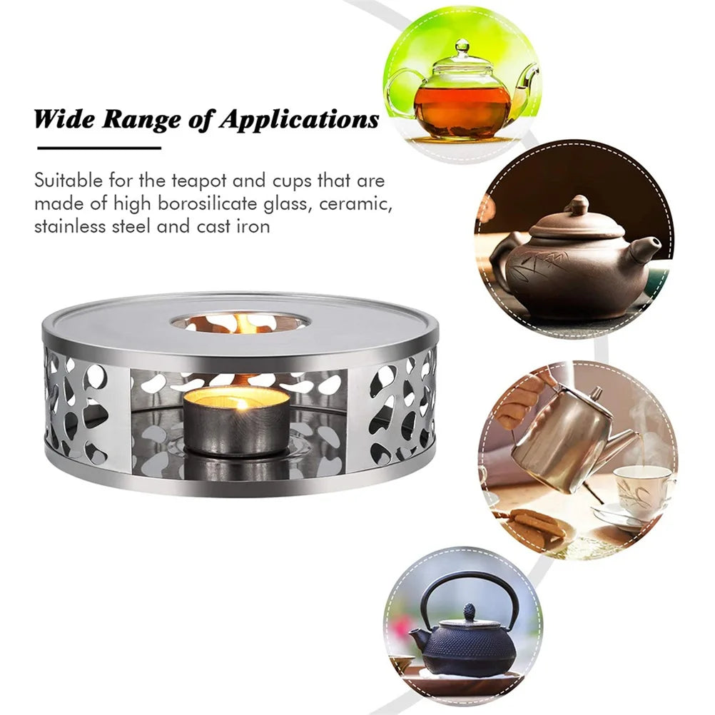 Stainless Steel Tea Warmer With Tea Light Holder For Tea And Coffee Pots Fashionable And Durable Appearance High Quality