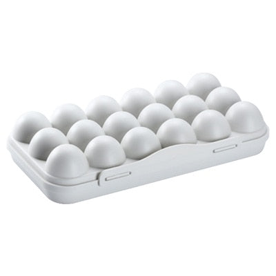 12/18 Grid Portable Egg Storage Box Refrigerator Storage Organizer Kitchen Egg Holder Tray Fridge Food Eggs Box Kitchen Gadget