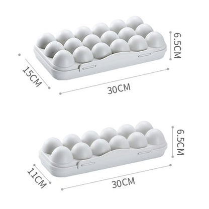 12/18 Grid Portable Egg Storage Box Refrigerator Storage Organizer Kitchen Egg Holder Tray Fridge Food Eggs Box Kitchen Gadget