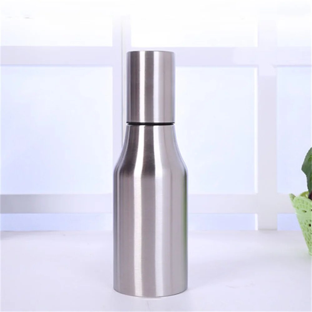 Stainless Steel Oil Bottle Vinegar Condiment Can Leak-Proof Storage Bottles Soy Sauce Dispenser Jar Seasoning Pot Kitchen Gadget