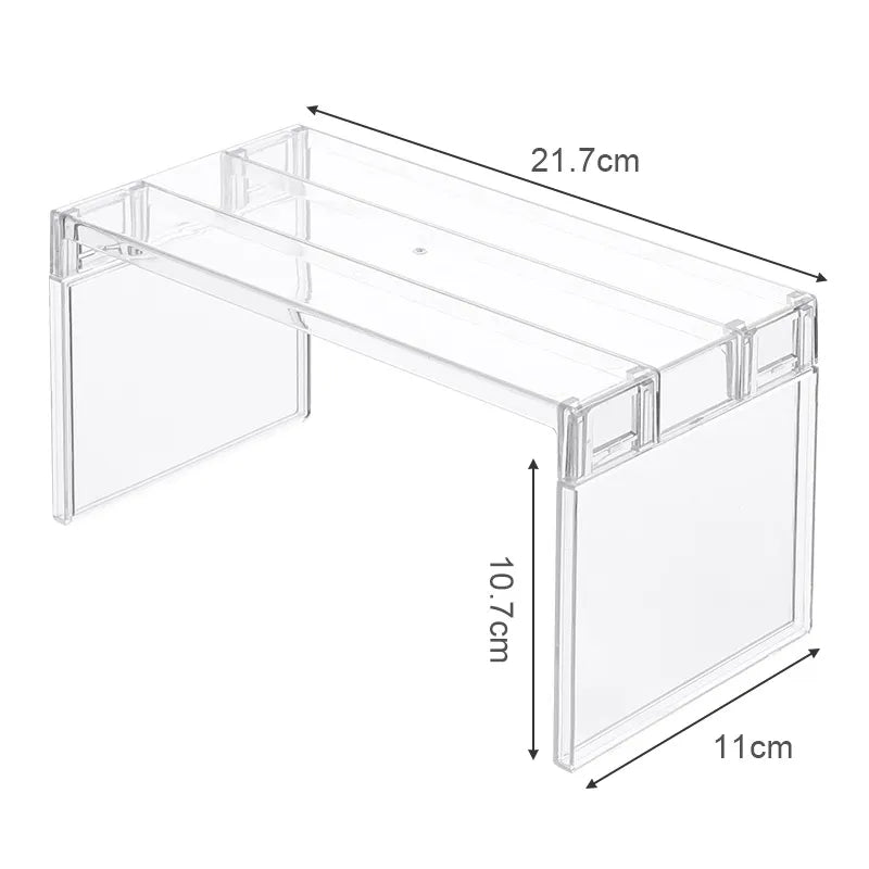 Refrigerator Organizers Storage Rack Fridge Layered Separator Shelves Transparent Desktop Stand Save Space Kitchen Accessories