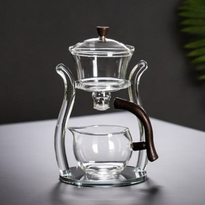 Glass Magnetic Tea Set Lazy Person  Making Tool Automatic   Pot