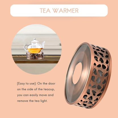 Durable Stainless Steel Tea Warmer, Heating Base, Teapot, Warm Tea Stove, Candle Teapot, Tea Set