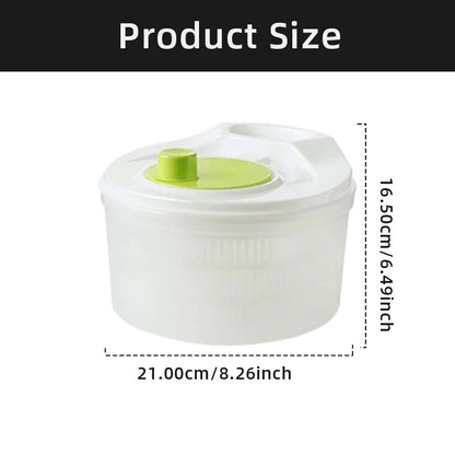 Salad Spinner Lettuce Greens Washer Dryer Drainer Crisper Strainer for Washing Drying Leafy Vegetables Kitchen Tools