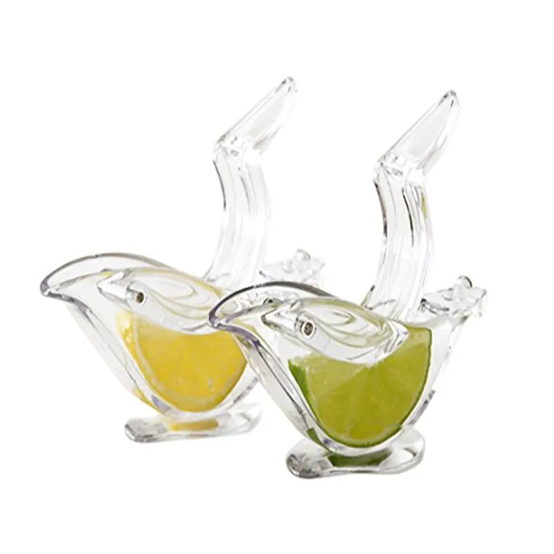 Lemon Manual Juicer Press Squeeze Fruit Mini Manual Juicer Bird Shape Transparent Portable For Orange Kitchen Home Slip Tool