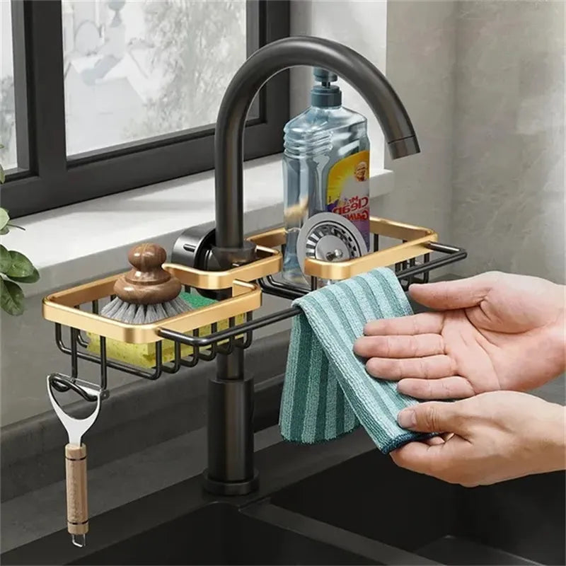 Kitchen Rack Holder for Soap Drainer Shelf Basket Organizer Kitchen Accessories