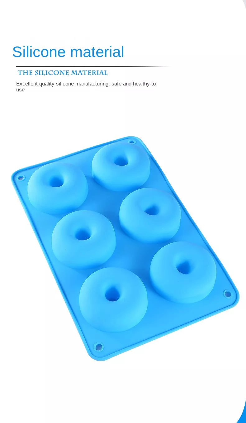 4 Size Silicone Baking Pan for Pastry Donuts Silicone Form Doughnut Mould DIY Cake Chocolate Bagels Dessert Bakery Tools