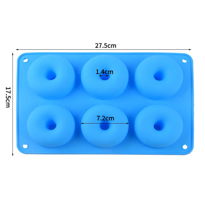 4 Size Silicone Baking Pan for Pastry Donuts Silicone Form Doughnut Mould DIY Cake Chocolate Bagels Dessert Bakery Tools