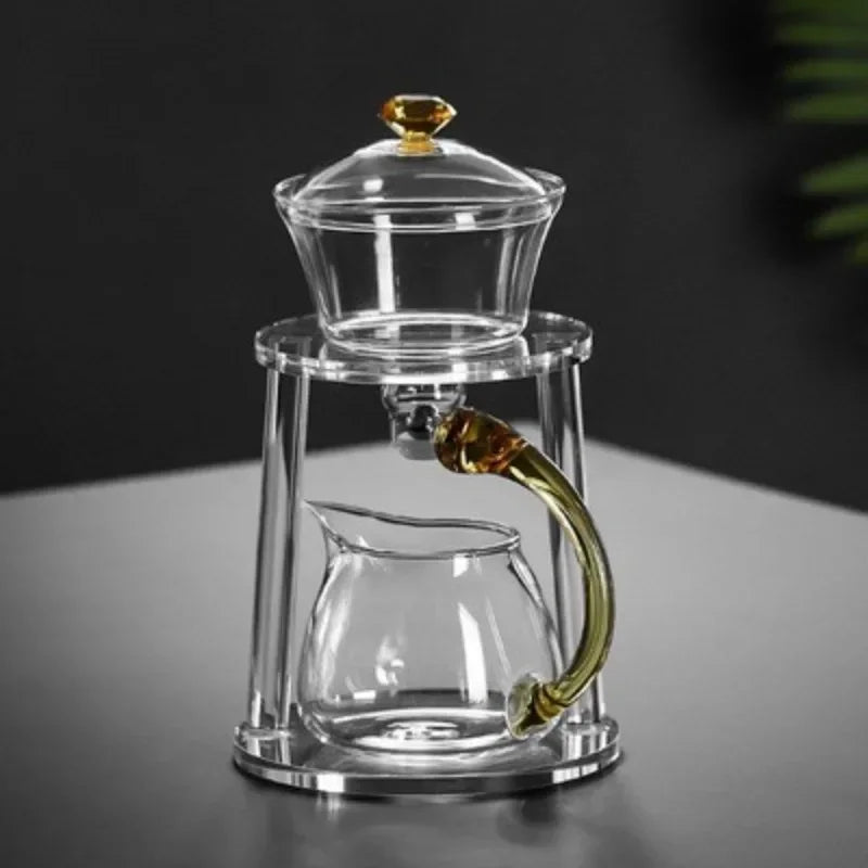 Glass Magnetic Tea Set Lazy Person  Making Tool Automatic   Pot