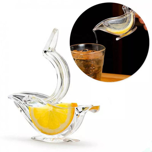 Lemon Manual Juicer Press Squeeze Fruit Mini Manual Juicer Bird Shape Transparent Portable For Orange Kitchen Home Slip Tool