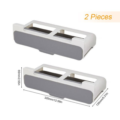 Kitchen Self-adhesive Spice Organizer Rack Seasoning Bottle Storage Rack Under Desk Drawer Hidden Kitchen Supplies Storage