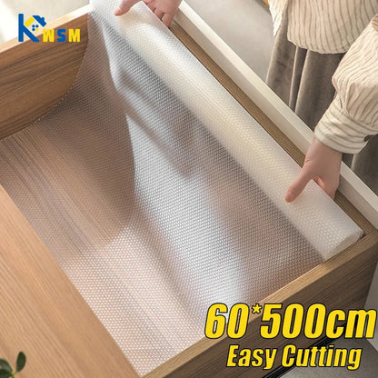 Reusable Drawer Liners Washable Dustproof and Non-slip Placemats Kitchen Cabinet Mats Refrigerator Non-slip Liners Shelf Paper