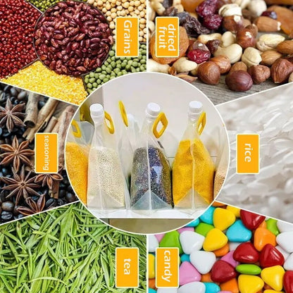 5/10PC Portable Food Packaging Bag Grain Sealed Bag Insect-proof Moisture-proof Fresh-keeping Storage Food Grade Kitchen Storage