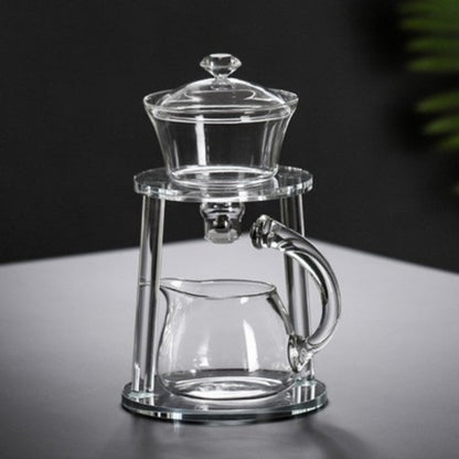 Glass Magnetic Tea Set Lazy Person  Making Tool Automatic   Pot