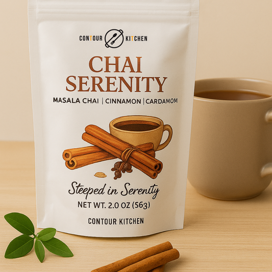 Chai Serenity Gift Set – Masala Chai Tea & Hand-Poured Beeswax Candle