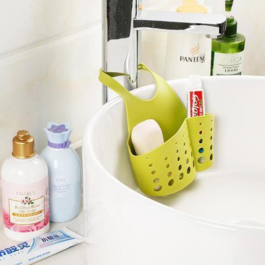 Adjustable Press Button Storage Basket